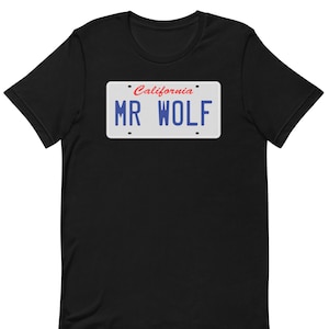 Mr. Wolf License Plate - Unisex T-Shirt
