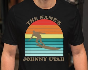 Point Break 'Utah, Get Me Two!' Movie Quote T-Shirt - Bodhi & Johnny Utah Design - View #9