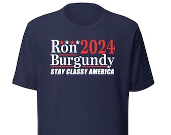 Ron Burgundy 2024 Election Parody Unisex T-Shirt
