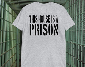 Vintage 80s Striped Prison T-shirt - Rockabilly Fashion - Made in