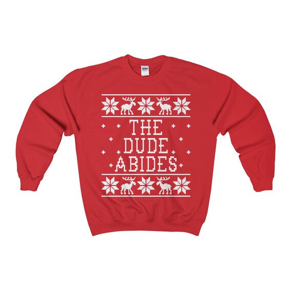 dude abides christmas sweater
