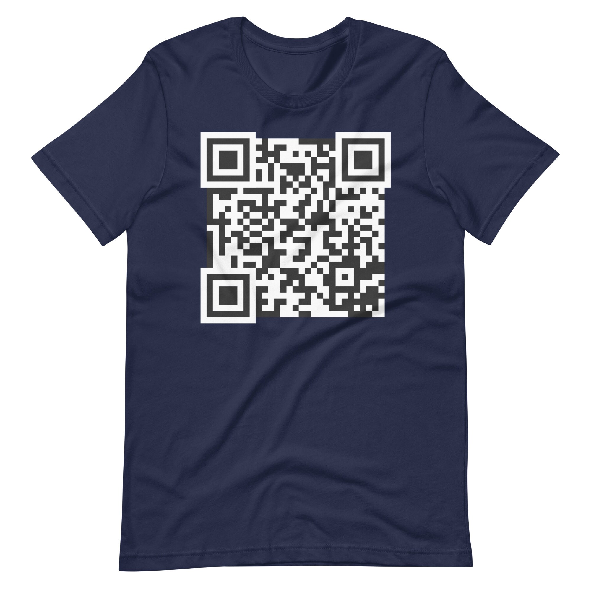 Personalized QR Code Tshirt Make It Go to Any Web Address Etsy