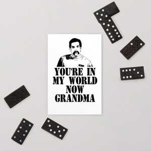 You're In My World Now Grandma Standard Postkarte