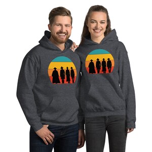 Tombstone Retro Sunset Silhouette Unisex Hoodie image 3