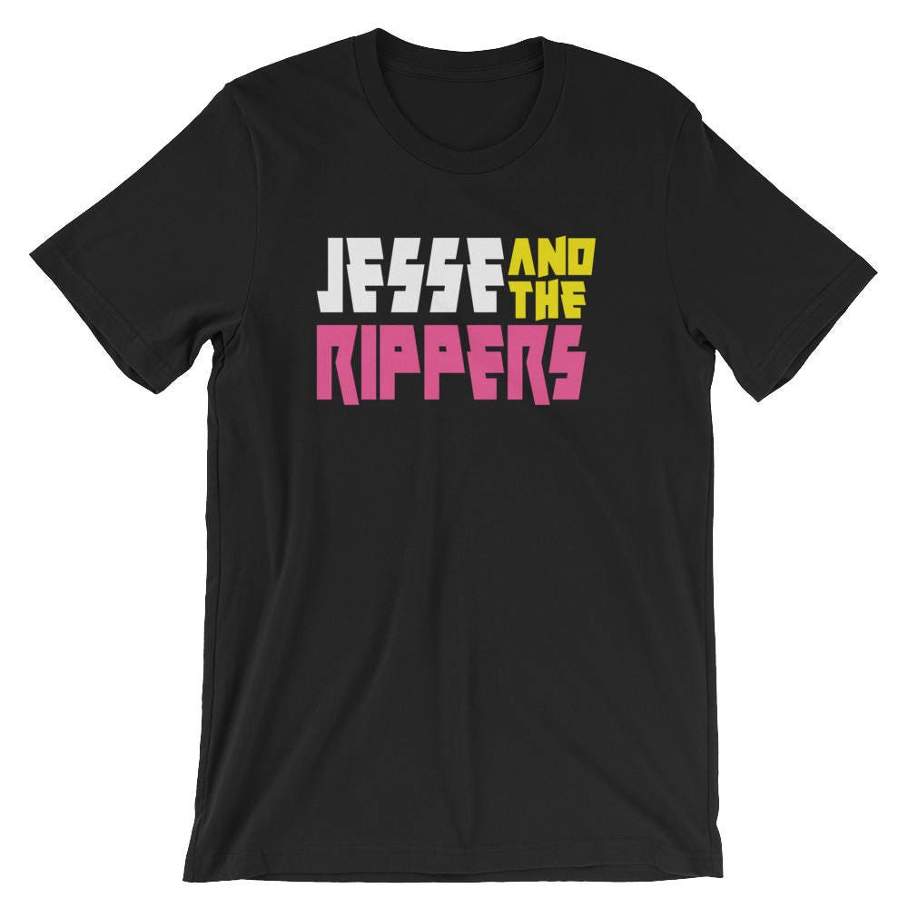 T-shirt Homme Jesse And The Rippers - Motifs Lyrics 80s-90s, Vintage, Style Décontracté, Gris Foncé