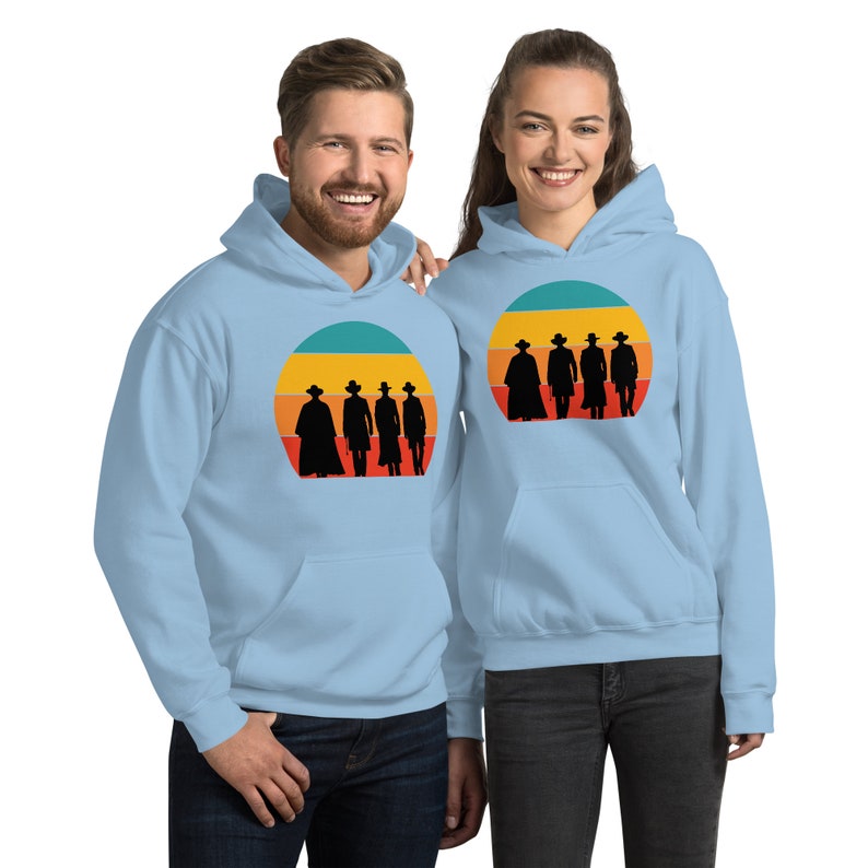 Tombstone Retro Sunset Silhouette Unisex Hoodie image 7