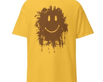 Shirt met moddersmiley, T-shirt kostuum grappige filmparodie, uniseks