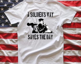 O Caminho de um Soldado Salva o Dia - Camiseta Unissex