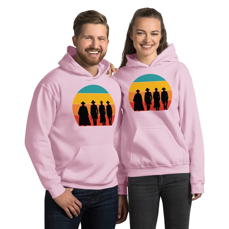 Tombstone Retro Sunset Silhouette Unisex Hoodie image 8