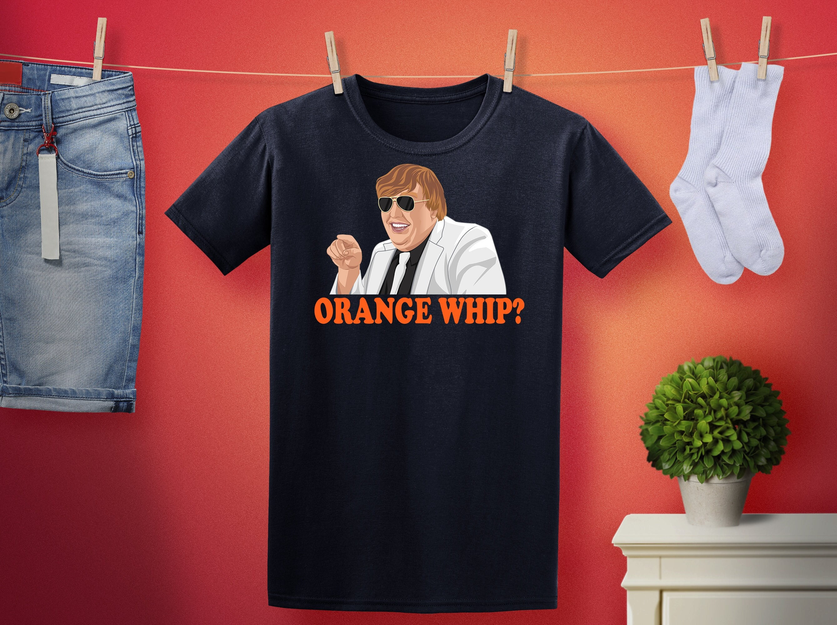 Orange T-Shirt Whip Orange T-Shirt Whip
