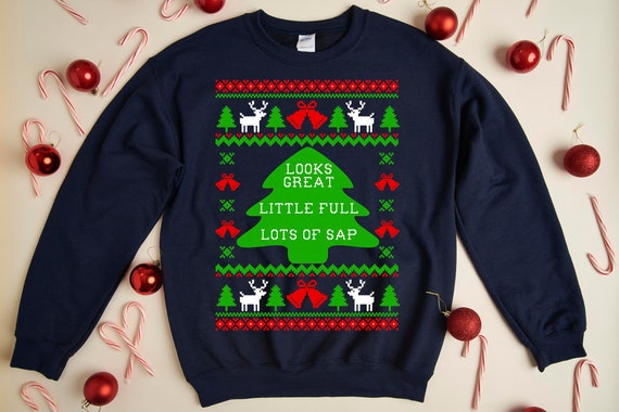 Lots of Sap Christmas Vacation Quote Unisex Ugly Christmas Sweatshirt Etsy
