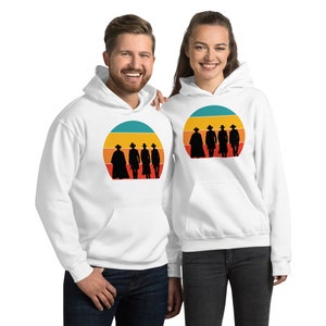 Tombstone Retro Sunset Silhouette Unisex Hoodie image 4