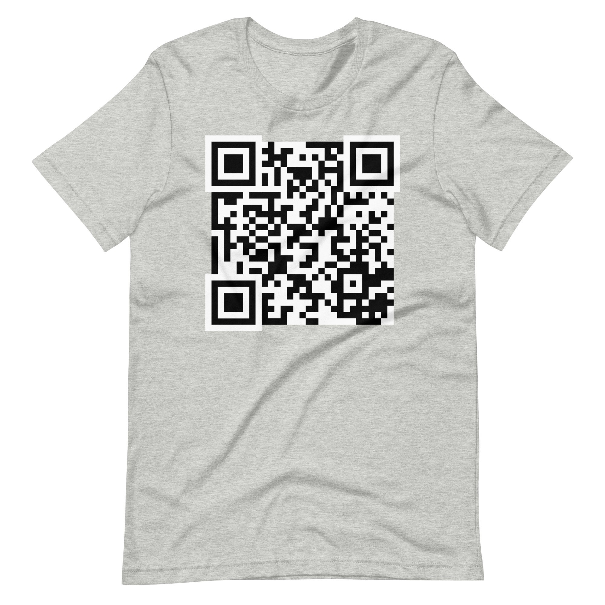 Web QR Code Unisex Go or Code Etsy Link Personalized - QR Custom T-shirt Shirt Code Address It Make Any Scannable to QR