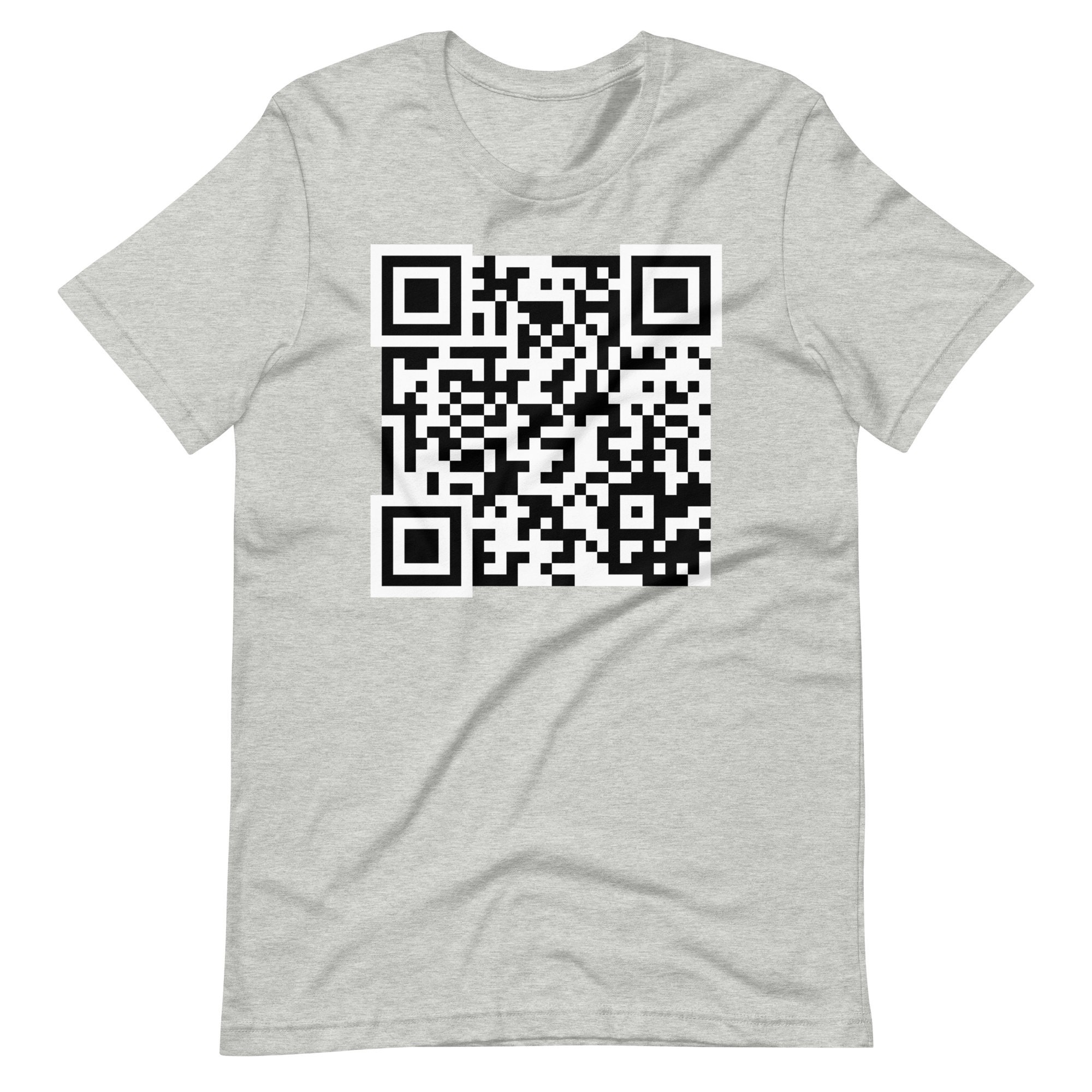 Personalized QR Code Tshirt Make It Go to Any Web Address Etsy
