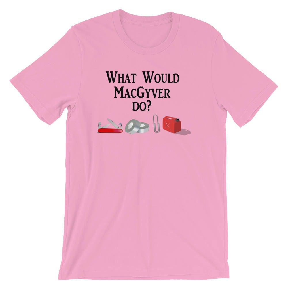 Sweat à Capuche MacGyver Rétro - Message "What Would Mac Gyver Do?", Neuf Avec étiquettes
