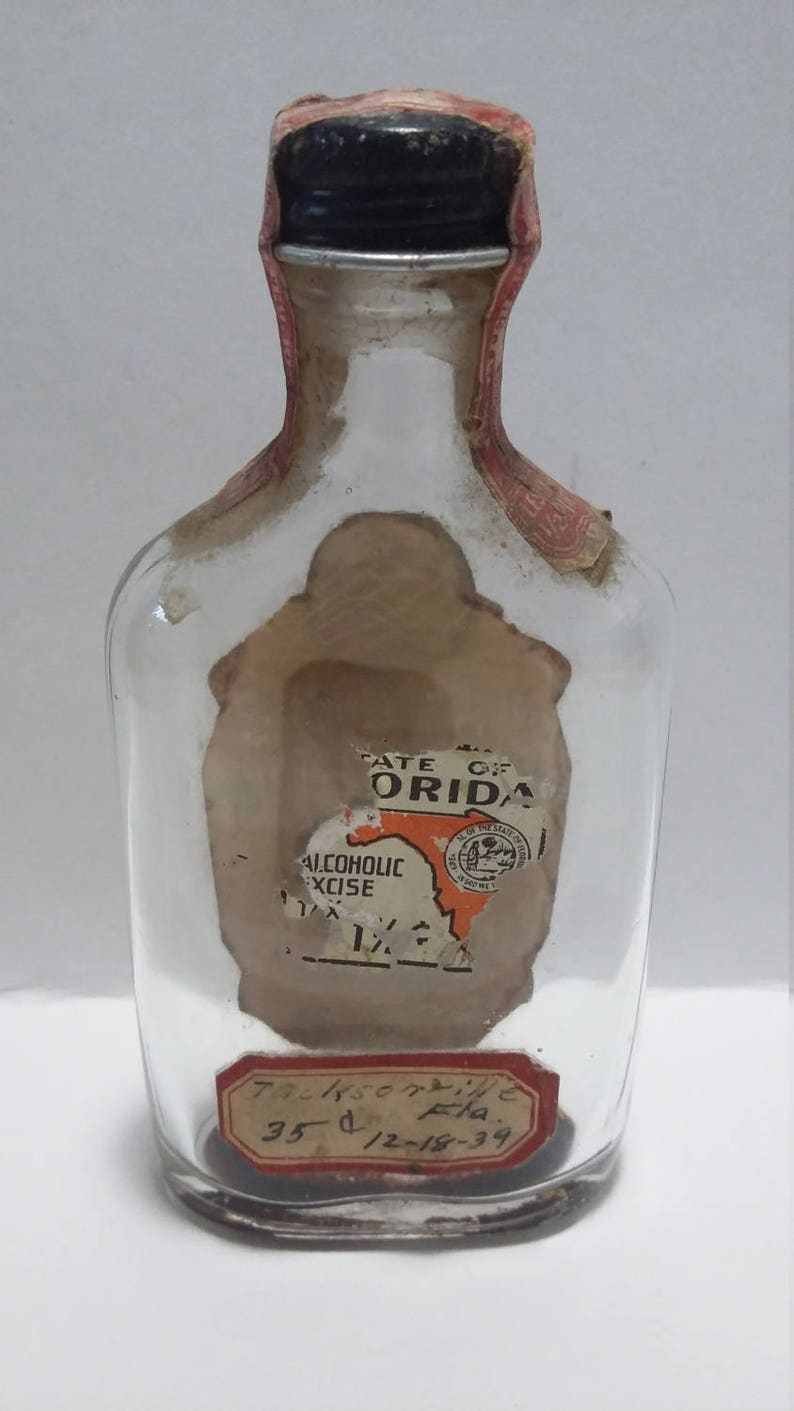 Vintage 1930s Miniature Mr Boston Spot Bottle Whiskey Sealed - Etsy