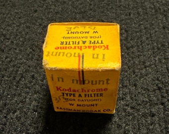 Lot of 6 Vintage Kodak Kodachrome Filters w/ Boxes | Type A & Haze W Mount