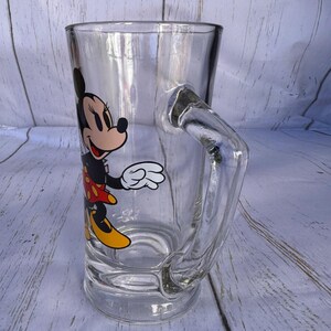 Jarra de cerveza de cristal vintage de Minnie Mouse de Disney: vaso alto con el personaje imagen 2