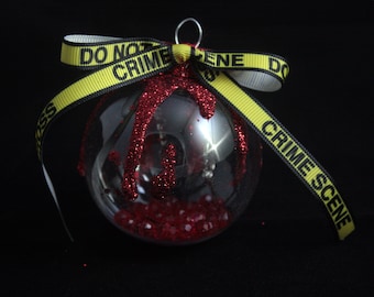 Crime Scene Christmas Ornament