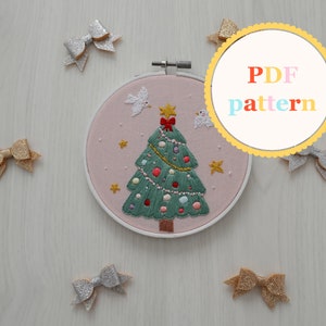 Christmas Tree Embroidery Pattern • Christmas decor • Christmas Tree Embroidery • Christmas Embroidery • Christmas Tree PDF Pattern