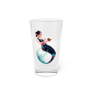 POE MAESTAS Picuris Mermaid Pint Glass, 16oz