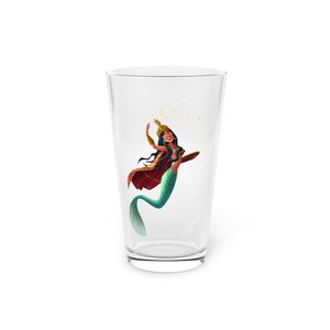 CHASKA NAWI Quechua Mermaid Pint Glass, 16oz