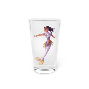 NANI Chickasaw Mermaid Pint Glass, 16oz