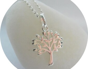 Sterling Silver Tree of Life Pendant, Tree of Life Necklace