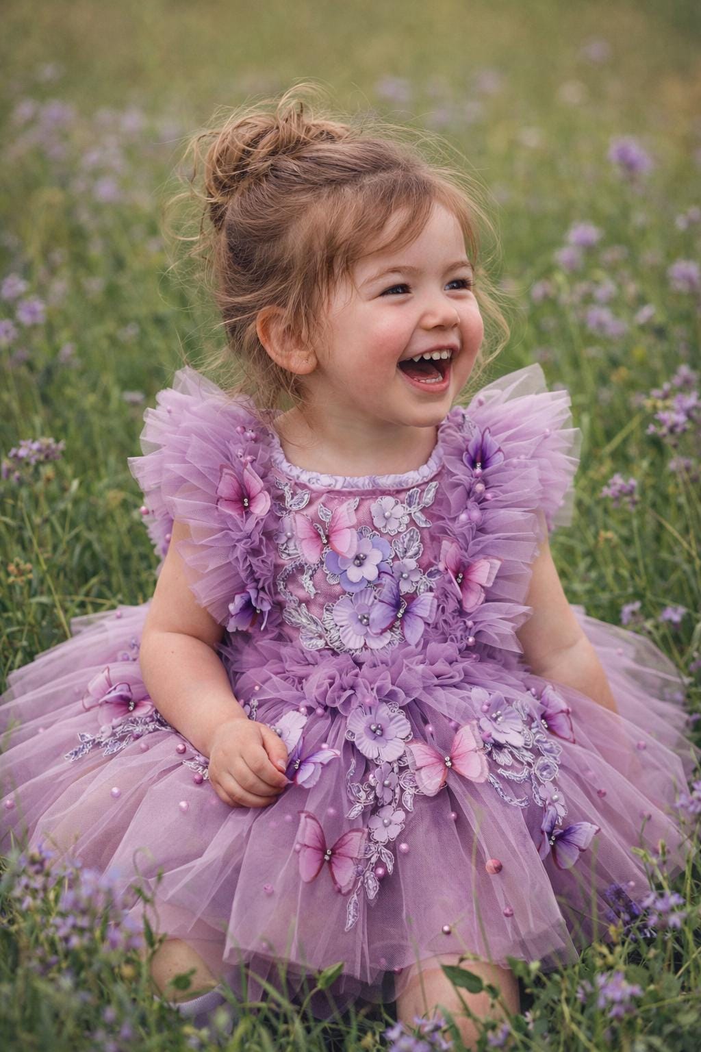 open lace back dress Lilac Dusk main image 0
