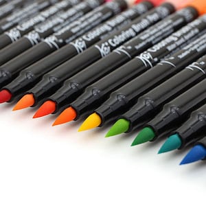 CHOOSE | 48 Colors | Sakura Koi | MINIMUM 3 counts | Odorless / Water-Based / Blendable Ink | MAX 20 counts | Coloring Brush Pens