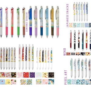 KIES | 60 patronen | Pentel Energel | MINIMUM 3 tellingen / MAXIMAAL 15 tellingen | Ltd.-editie | 0,5 mm | Blauwe inkt | Navulbaar | Gelpennen