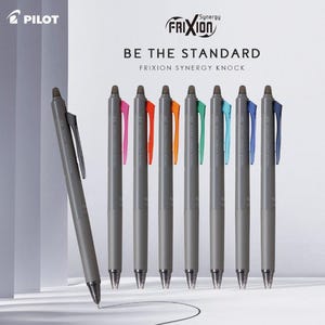 CHOOSE | 8 Colors | Pilot Frixion Synergy Knock | MINIMUM 5 counts | 0.4 / 0.5mm | ERASABLE | Retractable | Refillable | Gel Ink Pens