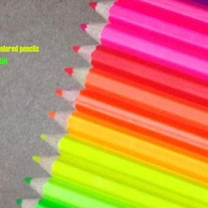 COLLEEN / 775N / NEÓN / FLUOR / Forma hexagonal / No tóxico / Tecnología japonesa / Lápices de colores / Juego de 12 colores surtidos