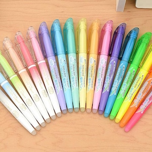 CHOOSE | 18 Colors | Pilot Frixion | MINIMUM 3 counts | ERASABLE | Fluorescent / Light Soft / Light Natural Colors | Highlighters