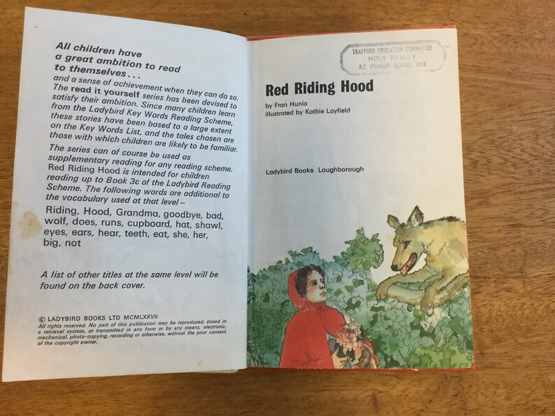 Vintage Ladybird Book - Little Red Riding Hood, - Etsy UK