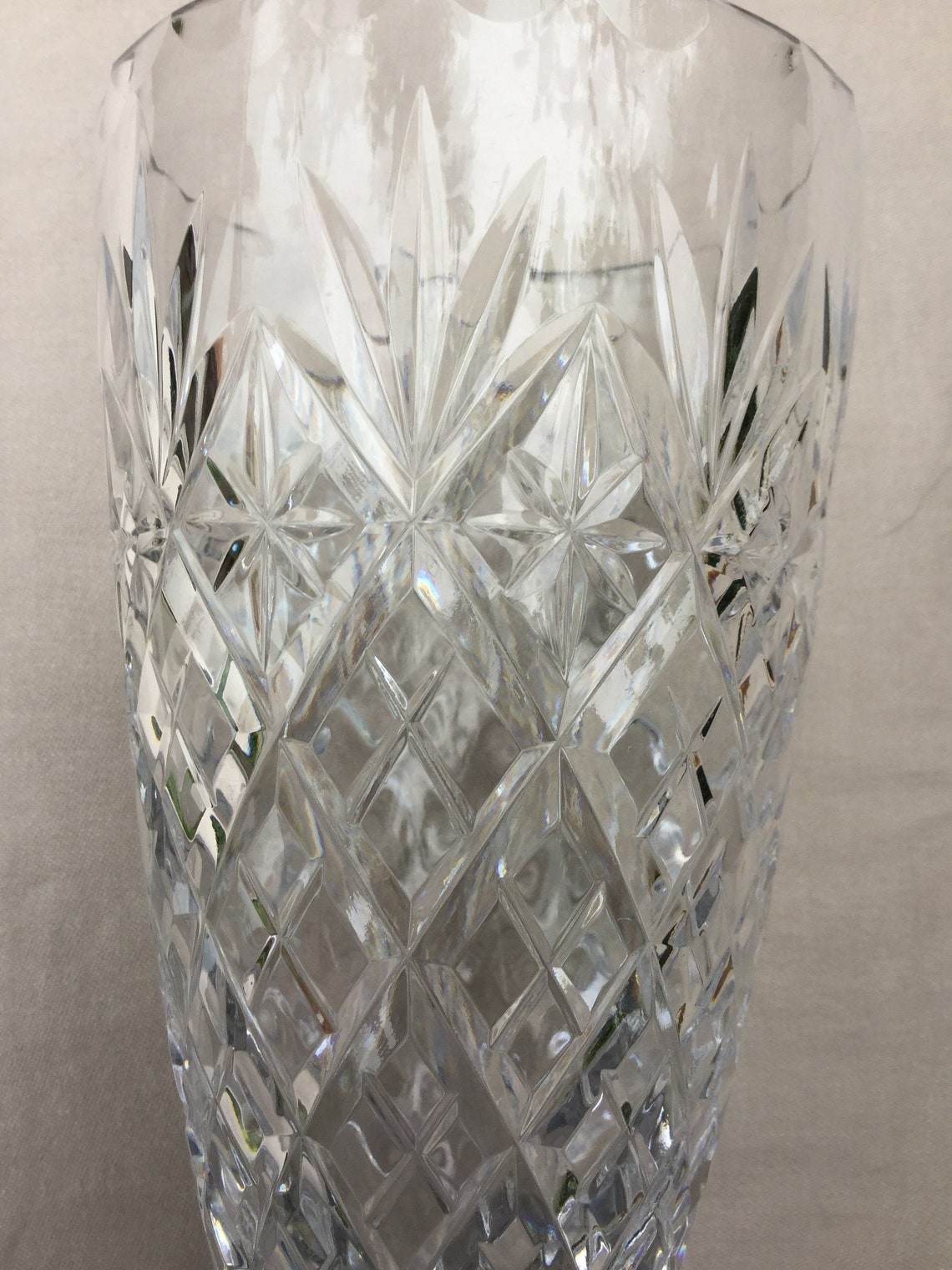 Royal Doulton Crystal Vase Etsy