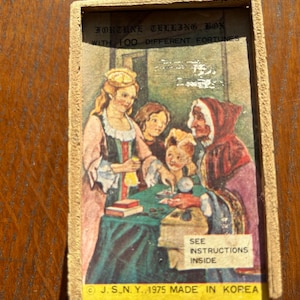 boîte de divination coréenne vintage