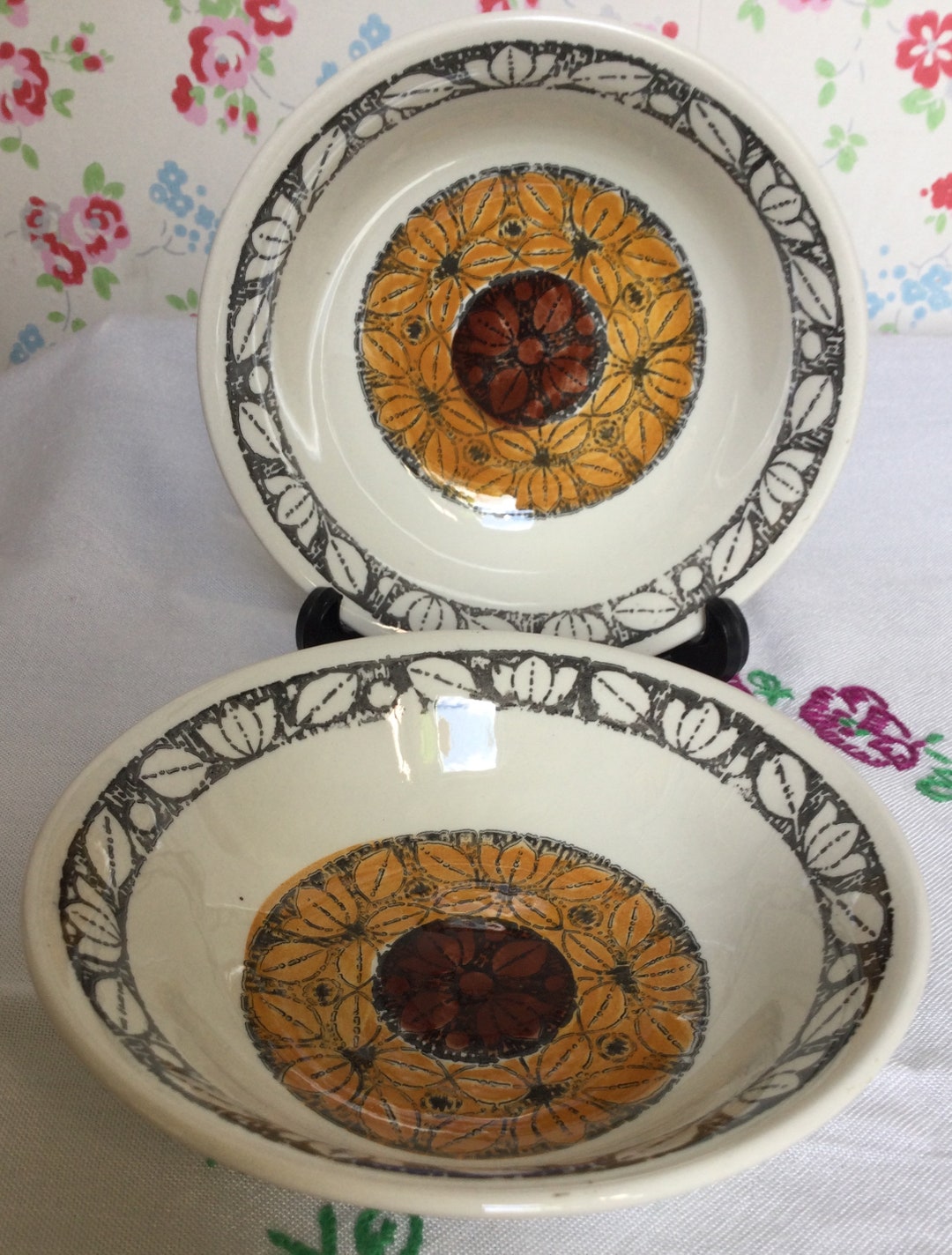Set de 4 assiettes à dessert Maria Flor Daisy en blanc - Bordallo