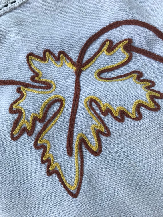 French Embroidered Dressing Table Mats Etsy