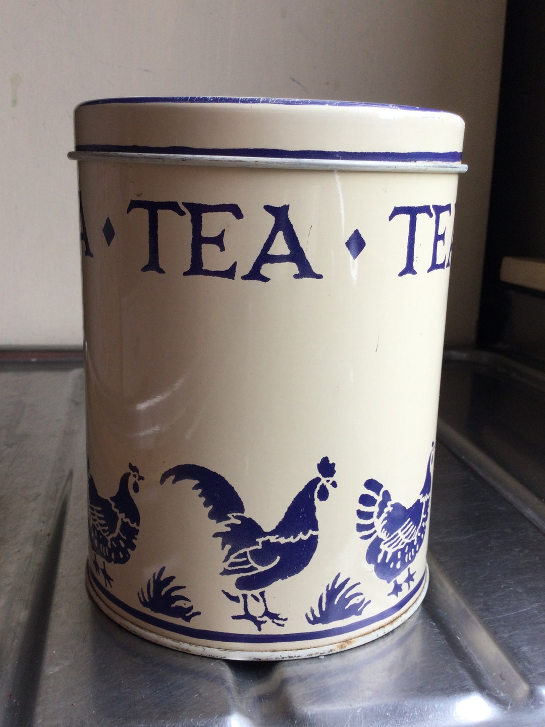 Emma Bridgewater Tea Canister Blue Hen Etsy