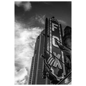 Atlanta Art Photography Black and White Fox Theater Photo Atlanta GA City Decor Office Home Wall Art Decor Photo Print
