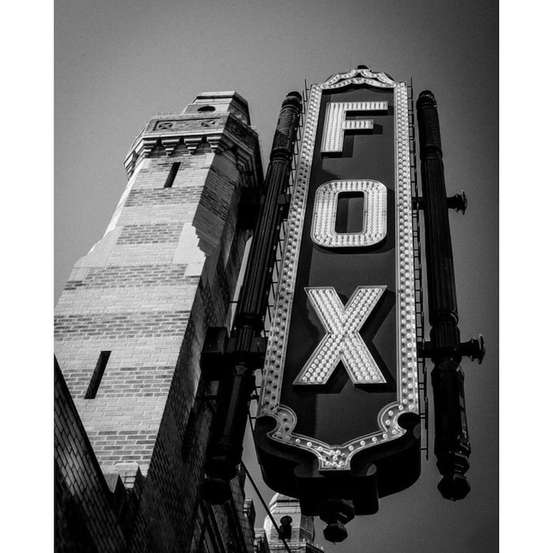 Atlanta Art Photography, Black and White, Fox Theater Fine Art Photo