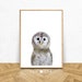 Nursery animal print printable art baby owl nursery decor | Etsy