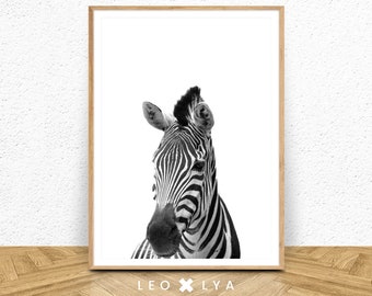 Animal Print, Zebra Print, Safari Nursery Animal Print, Zebra Digital Print, African Animal Wall Art, Instant Digital Download