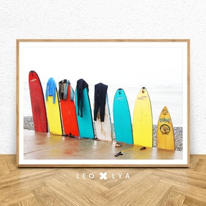 Beach Print, Surfboard Wall Art, Surfboard Photo, Beach Art Print, Surf Poster, Surf Photography, Surf Art, Beach Art, Beach Photography