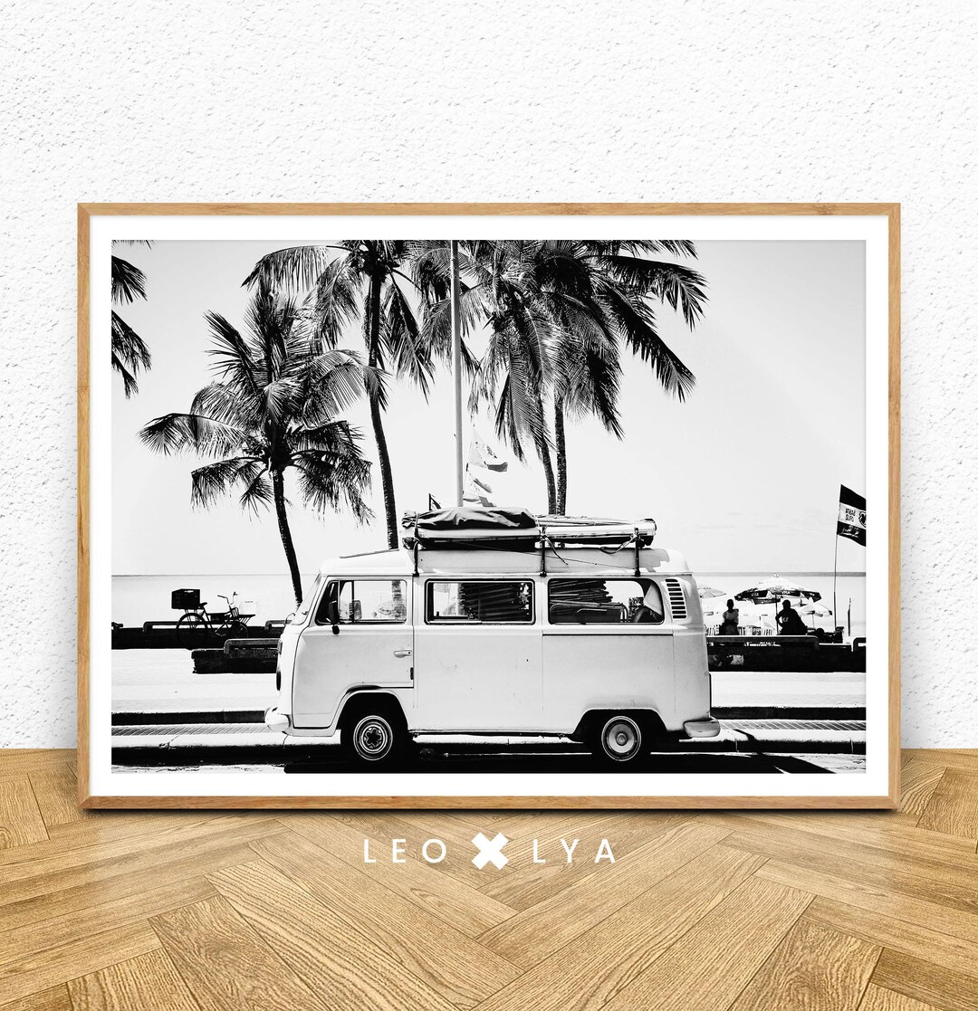 VW Camper Van Artwork VW Camper Van Wall Art Volkswagen Etsy