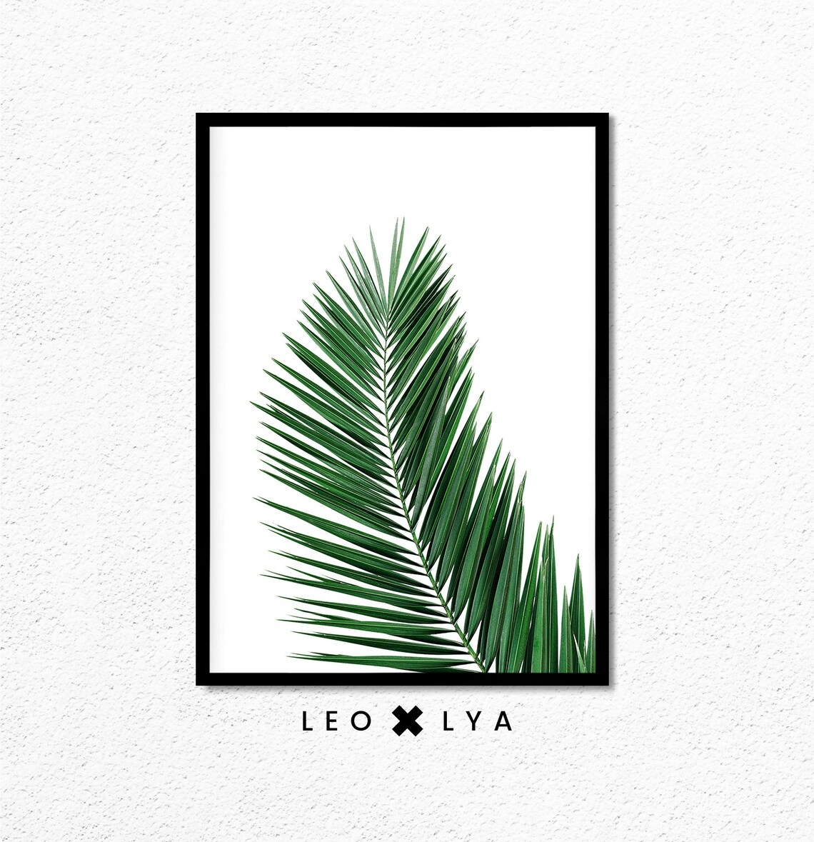 Palm Leaf Print Printable Art Large Wall Art Set of 6 - Etsy