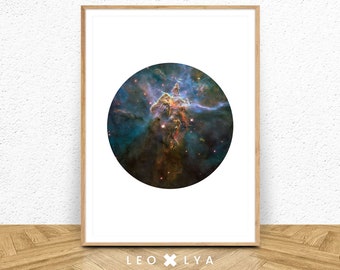 Eagle Nebula, photo of nebula, galaxy photo, space print, galaxy print, nebula art, galaxy printable, space wall art, space decor