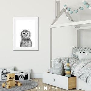 Nursery Animal Print, Printable Art, Baby Owl, Nursery Decor, Animal ...