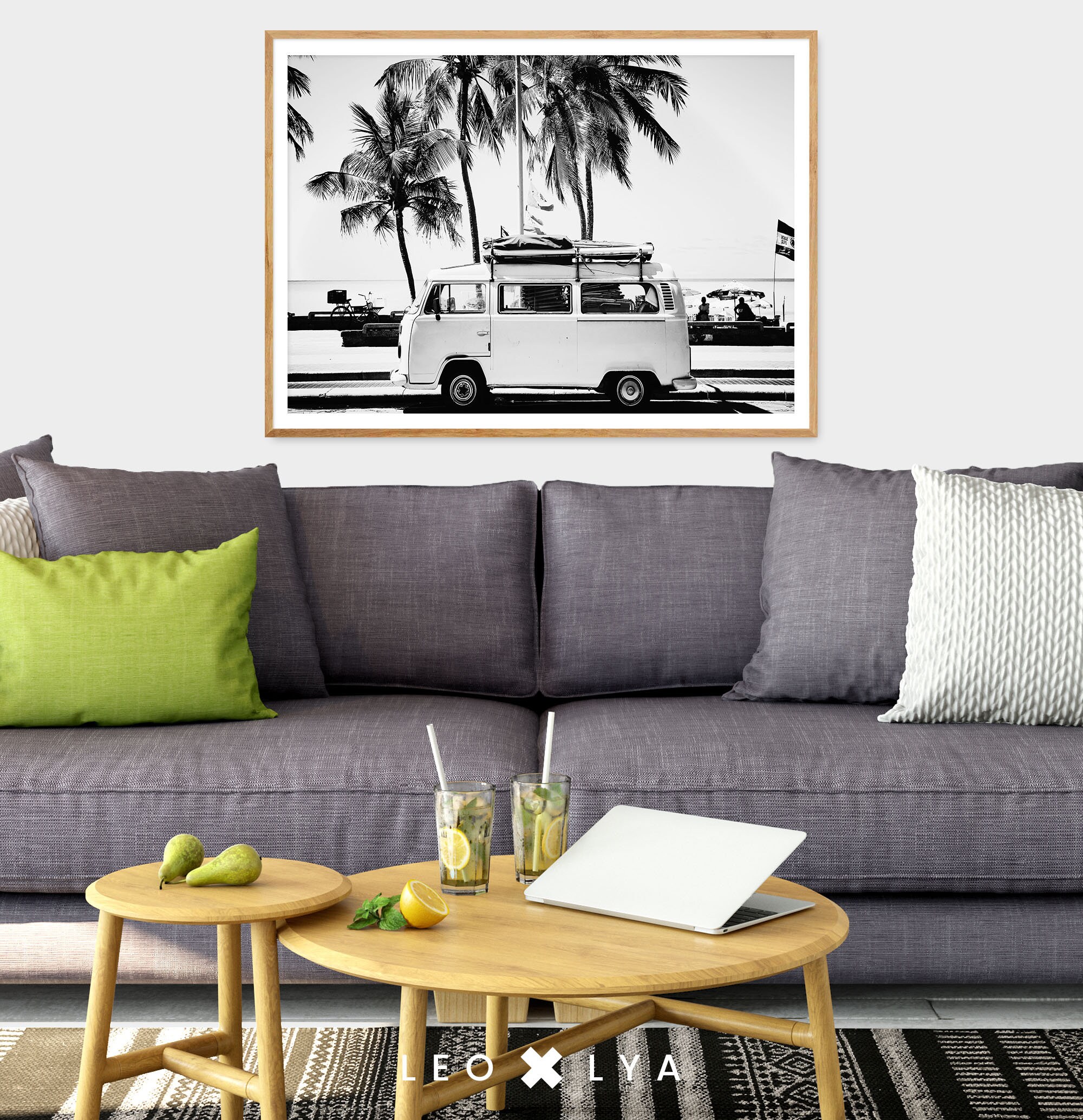VW Camper Van Artwork VW Camper Van Wall Art Volkswagen Etsy